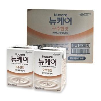 [유로메디] 대상웰라이프 영양식 뉴케어 구수한맛 200ml 30개입 빨대 어르신 노 (S41598923)
