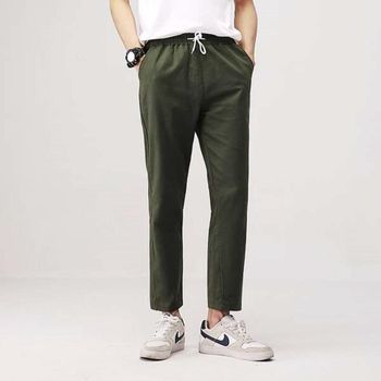 정해인 남성긴바지 슬랙스 밴딩팬츠 일자팬츠