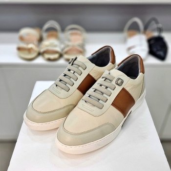 323044 밴드형 데일리 4CM굽 남성 스니커즈 아이보리 미셸by LEE72223