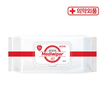 메디와이퍼 살균 손소독티슈 의약외품 80매 소독제