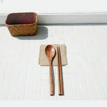 TC2 K10781 오트리 우드 수저세트 생활용품