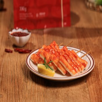 [할머니분식]쫄깃쫄깃 가래떡꼬치 330g(떡꼬치 4개 + 소스2봉 포함)