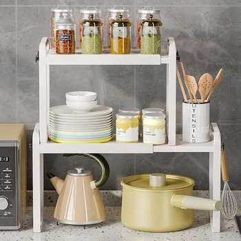 [MEL41384_61]길이조절 다용도 정리대 씽크대 상부