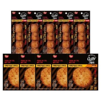 동원 그릴리 직화닭가슴살 스테이크 100g 5개 + 큐브닭가슴살 85g 5...