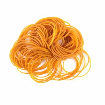 노랑고무줄 고정끈 노란색 고무줄 100g