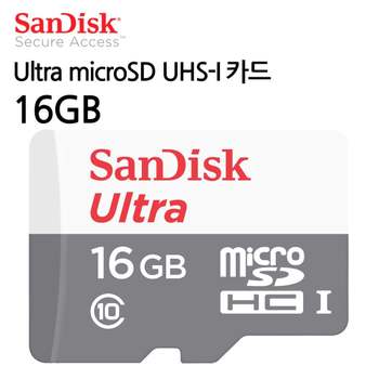 SanDisk Ultra microSD UHS-I 카드 16GB SD카드 메모리 마이크로 저장