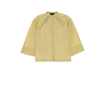 SOEUR Pistachio green cotton blend oversize Bucarest shirt CHE1525 VER4224W TP870880616