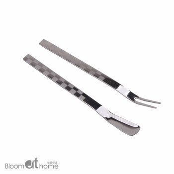 블룸엣홈 체크 샌딩 티스푼 + 티포크 10P