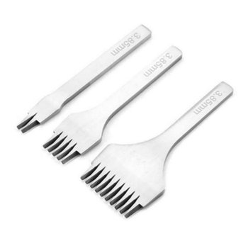 고품질 치즐 목타 가죽공예 세트 도구 사선 바늘구멍 3종 치즐 목...