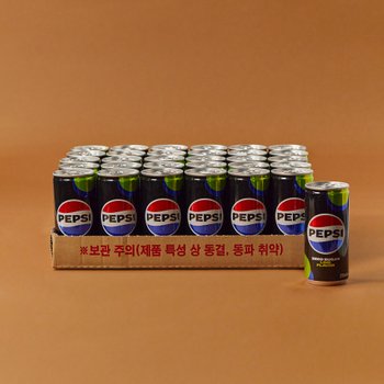 [트레이더스]펩시제로 라임향 210ml X 30입(CAN)