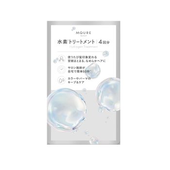 [해외] 인기 모델이 소개! MQURE 엠큐어 수소 트리트먼트 13g × 4 고농도 침투
