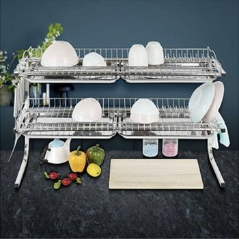 80cm 2단 스탠 건조대 설거지건조대 (WF51C7C)