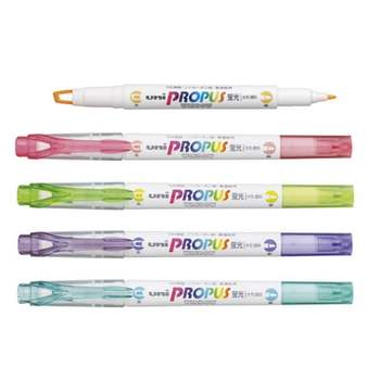 유니 프로퍼스 윈도우형광펜 소프트칼라 pus-102T