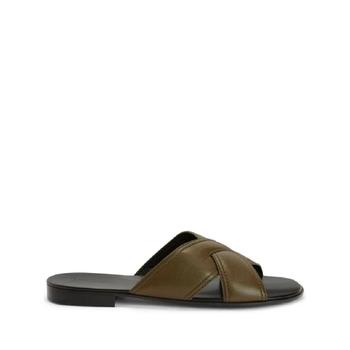 25 FW 쥬세페자노티 플라비오 가죽 슬립온 샌들 IU10061K19 TP429525253