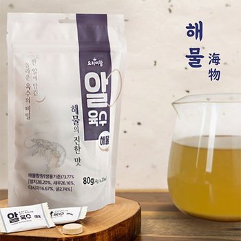 육수내기 한알퐁당 조미료 캠핑 휴대용 간편 해물맛 자연조미료 코인육수 진국