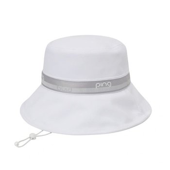 여성 로고 라인 버킷햇 121E3CP055_WH