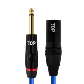 [오늘출발] HDTOP 국산 5.5 모노 TO XLR 수 마이크 케이블 블랙 블루 40M HT-TP5672
