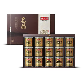 대천김 명품 캔김 선물세트 15캔
