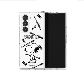 갤럭시 Z폴드 4 5 6 7 케이스 빈티지 스누피 하루 힌지보호 투명 하드 폴드7 폴드6 무선충전 try