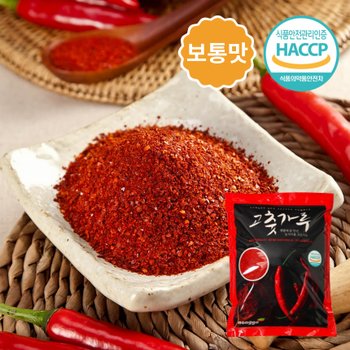26년 태양초 국산 고춧가루 보통맛 1kg (굵은입자)