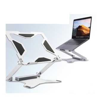 편리한 노트북 받침대 USB허브 장착세트 스탠드 휴대용노트북거치대 접이식노트북거치대