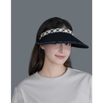 닥스 골프 여성 [LF몰단독][완판재입고] 네이비 체크 배색 썬바이...