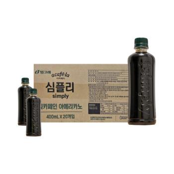 빙그레 아카페라 심플리 디카페인 아메리카노 400ml x20개입 커피 (S49636925)