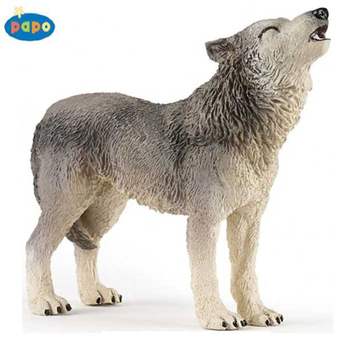 동물피규어 파포 동물모형 하울링하는 늑대 애니멀피규어 장난감 동물장난감