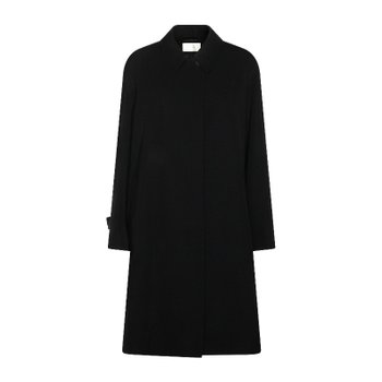 [해외] [해외배송] 더로우 히든 버튼 노치드 칼라 코트 10766W2812 DRN DARK NAVY