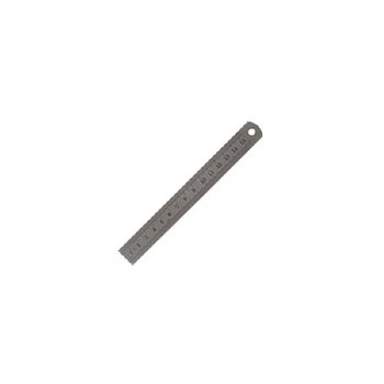 스틸자I-2 (15Cm t=0.7mm)/ (앞면Cm 뒷면 Inch표시)