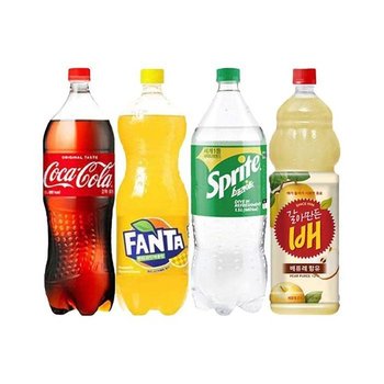 코카콜라+환타파인애플+스프라이트+갈아만든배 1.5L 1개씩 (32776709)