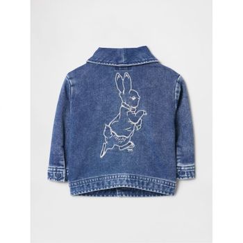 [해외] 키즈 갭 GAP 베이비 Peter Rabbit™ 니트 데님 청 숄 가디건 미디엄 워시 10676239