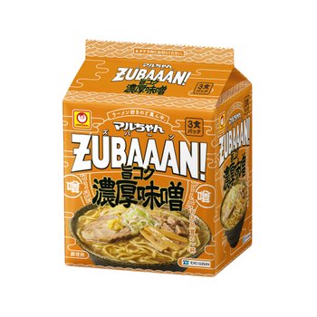 [해외] 마루짱 즈반 ZUBAAAN! 진한 된장맛 봉지라면 3개입