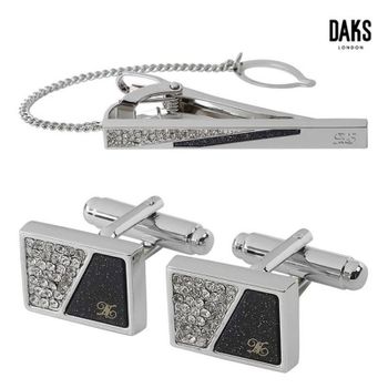 닥스 넥타이핀 커프스단추 세트 D1ACTP CF116S1[34658405]