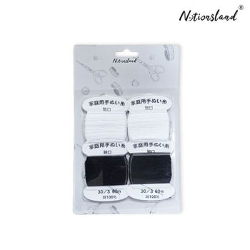 [노션랜드] Notionland 면 재봉사 블랙 & 화이트 (이불실용)-(12059)