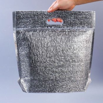 여름캠핑 1세트 5매 은박 보냉 가방 주머니 파우치 손잡이 아