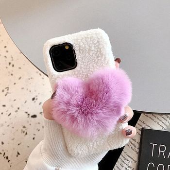 디자이너몰 디작소 하트 뽀글이 케이스 아이폰 8 se2 XS MAX XR 11 pro 갤럭시 노트10