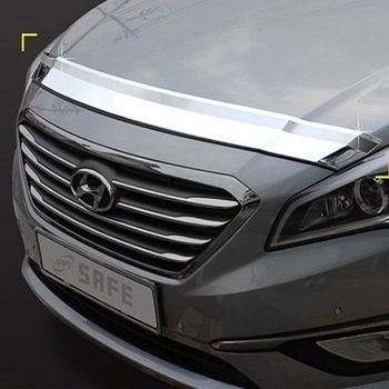 LF소나타 본넷가드 크롬 후드가드 버그 후드 디플렉터 본넷디플렉터