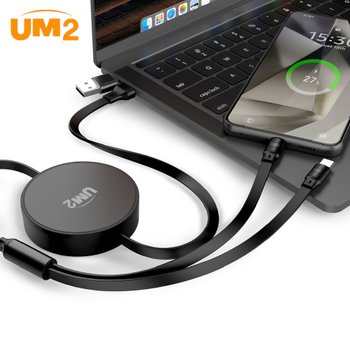 UM2 C타입 릴 케이블 100W 초고속충전 USB-C to C 정리형 UMCA-RL100W