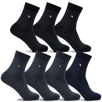 남성정장양말 중목 7켤레 AP5546 남자면양말 구두양말