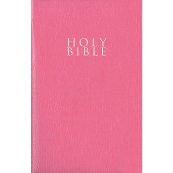 NIV, Gift and Award Bible, Leather-Look, Pink, Red Letter Edition, Comfort Print