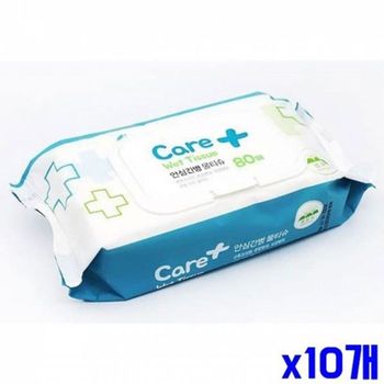 80매 간병 캡형 X10개 물티슈 병원 전문 20x16 병원물
