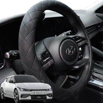 EV6 핸들커버 자동차 가죽 퀄팅 핸들커버 자동차핸들커버 차량용핸들커버 열선핸들커버