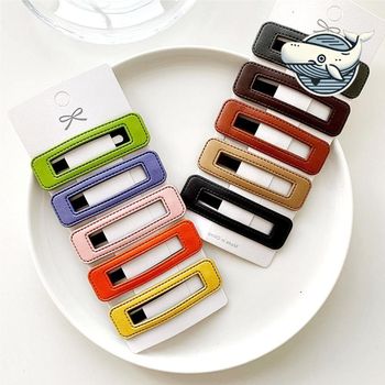 세련된 컬러 헤어핀 헤어장식 다채로운 스타일링