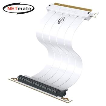 넷메이트 ET11KJ68 PCI-E 4.0 라이저 케이블 200mm (화이트/90
