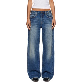 [해외] 알써틴 블루 다르시 루즈 데님 진 R13WD038-D526B Caslon Selvedge Blue