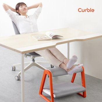 [국내유일 특허] 커블 2단 발받침대 대형 자세교정 바른자세 풋레스트