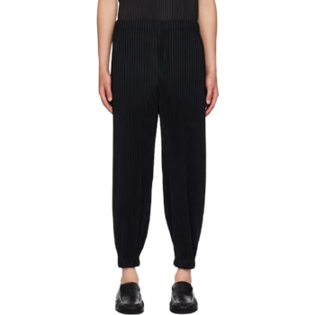 옴므 플리세 이세이 미야케 블랙 먼슬리 컬러 준 슬랙스 242729M19