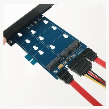 PCI Express 변환 컨버터 NGFF SSD Key B mSAT M.2 M