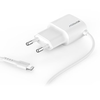 스피디 8핀 2.1A 일체형 충전기 120cm 퀵차저 스마트폰충전기 휴대폰충전기 고속충전기